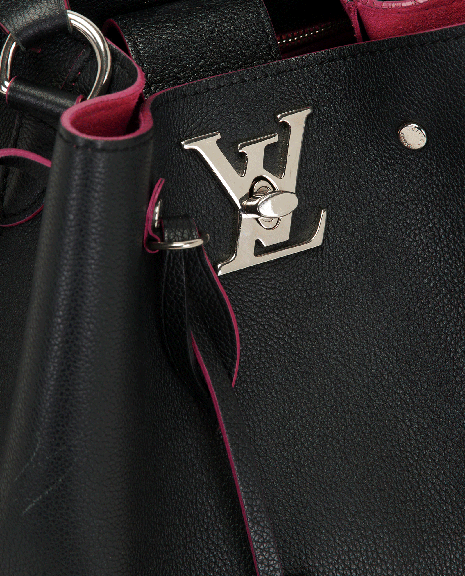 Lockme Bucket Bag, &pound;750, Handbags, Black, Leather, Other view